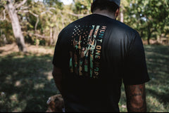 Stripes and Antlers Camo Tee - Hunt One More