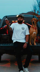 Stripes and Antlers Tee - Hunt One More
